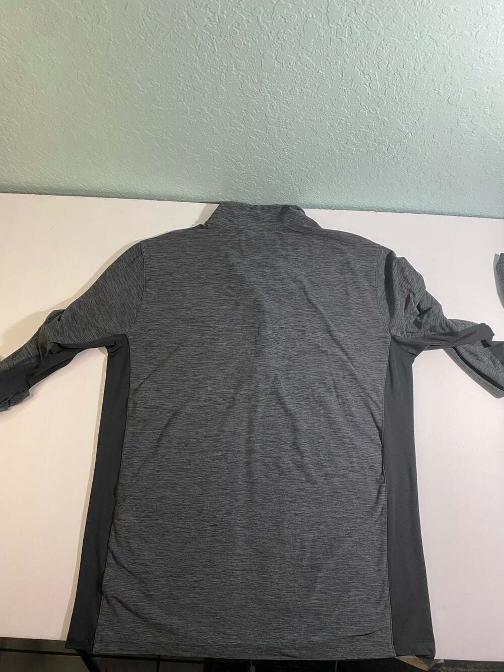 New Balance NB Dry Quarter-Zip Long Sleeve Running Shirt Heathered Grey Size L - Picture 7 of 9
